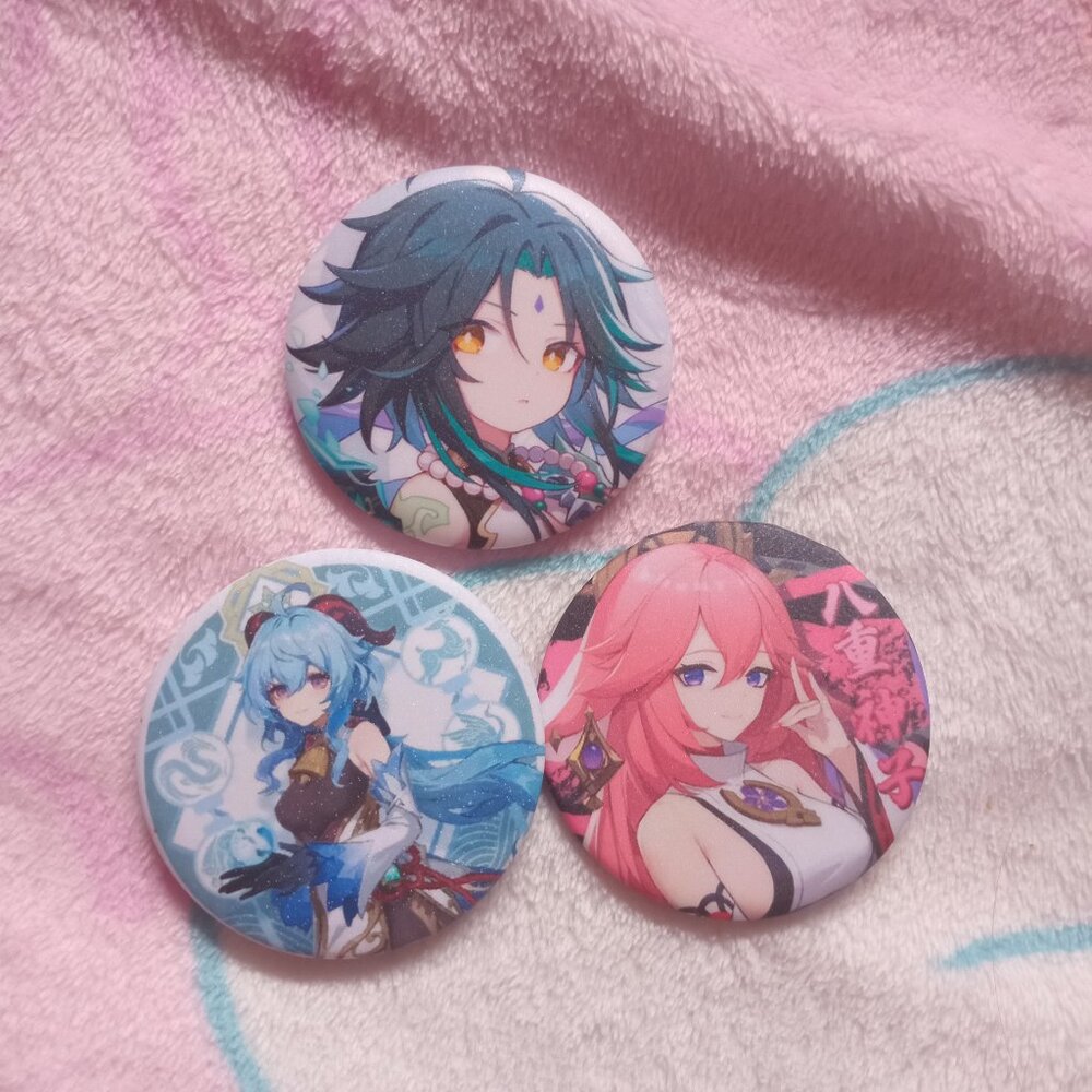 Genshin Impact Lot Of 3 Pins